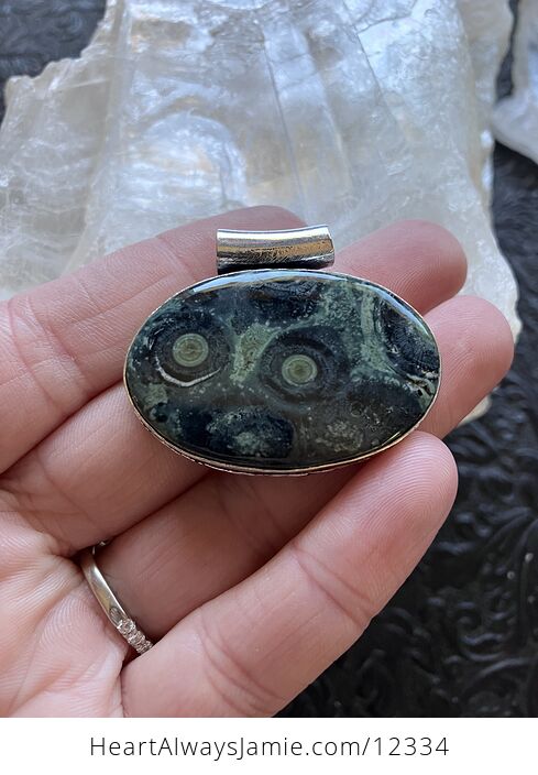 Natural Kambaba Jasper Rhyolite Stone Crystal Jewelry Pendant - #y2M3UJPIhO8-2