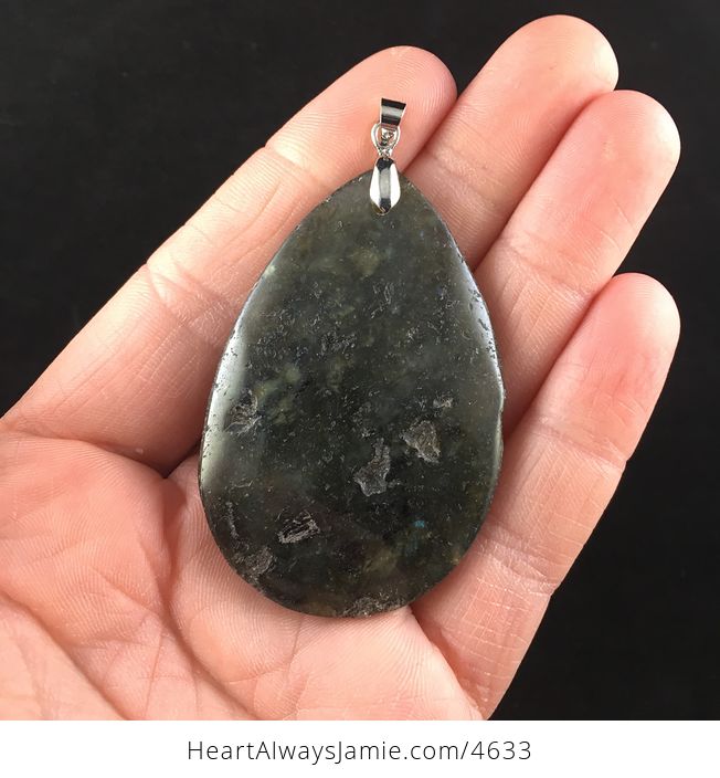 Natural Labradorite Stone Jewelry Pendant - #ofvyJRLlVfM-1