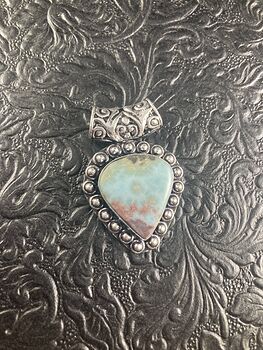 Natural Larimar Crystal Stone Jewelry Pendant #feKuVOb3tKY