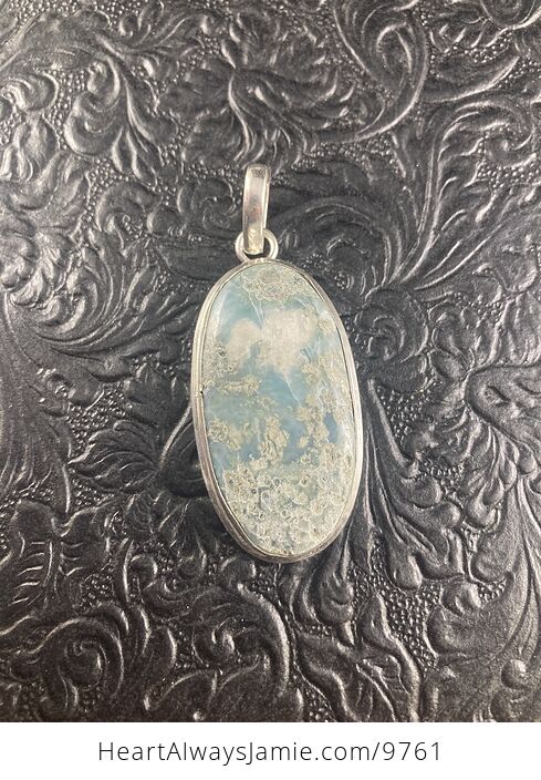 Natural Larimar Crystal Stone Jewelry Pendant - #RIWHABBbUWY-1