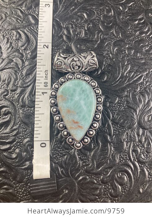 Natural Larimar Crystal Stone Jewelry Pendant - #f1ozevwk0nQ-4