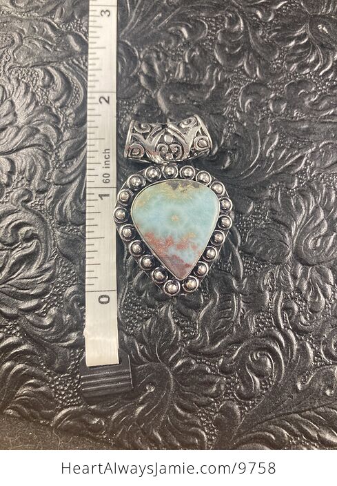 Natural Larimar Crystal Stone Jewelry Pendant - #feKuVOb3tKY-4