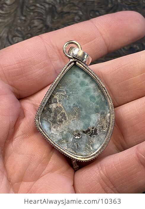 Natural Larimar Handcrafted Stone Jewelry Crystal Pendant - #ouaOYv8F6YU-4
