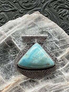 Natural Larimar Stone Jewelry Crystal Pendant #fkHrEm2J5SQ