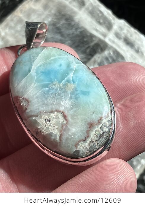 Natural Larimar Stone Jewelry Crystal Pendant - #XuEIKujh1Gg-4