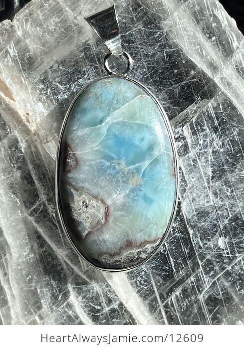 Natural Larimar Stone Jewelry Crystal Pendant - #XuEIKujh1Gg-1