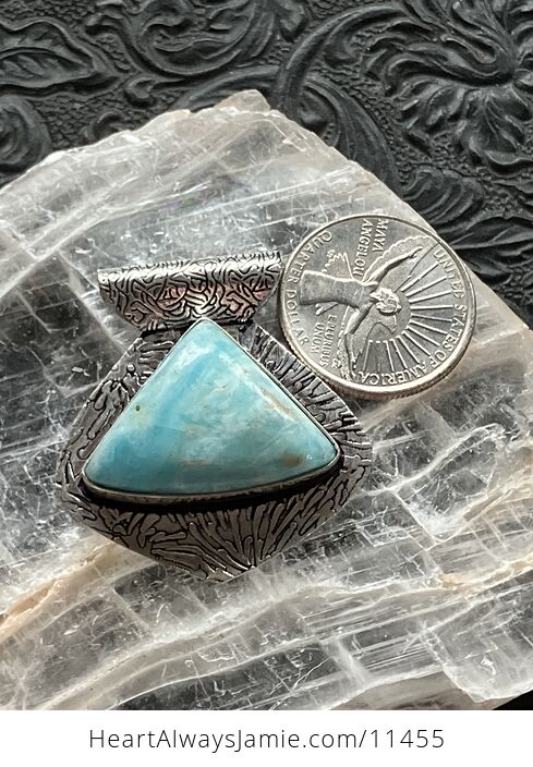 Natural Larimar Stone Jewelry Crystal Pendant - #fkHrEm2J5SQ-7