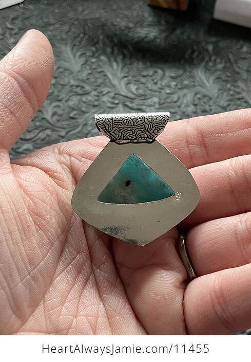 Natural Larimar Stone Jewelry Crystal Pendant - #fkHrEm2J5SQ-8