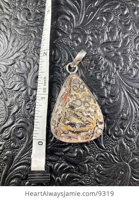 Natural Leopard Jasper Crystal Stone Jewelry Pendant - #8IV8AyGOKto-3
