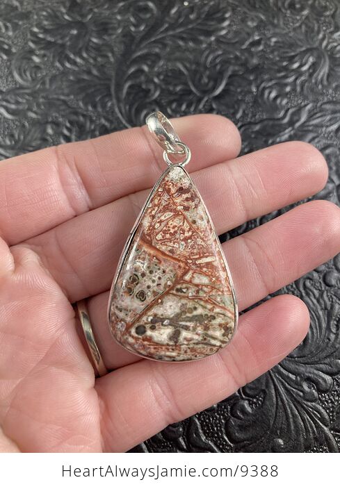Natural Leopard Jasper Crystal Stone Jewelry Pendant - #lNxauMsM1UA-1