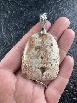 Natural Mexican Brecciated Jasper Crystal Stone Pendant Jewelry #XDPzRr33HnM