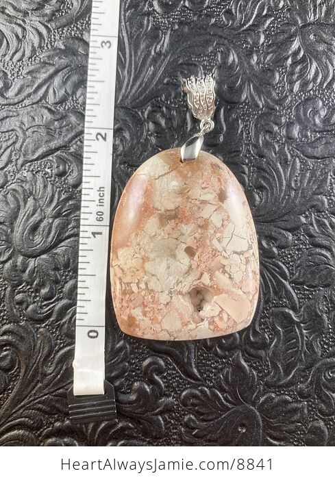 Natural Mexican Brecciated Jasper Crystal Stone Pendant Jewelry - #XDPzRr33HnM-7