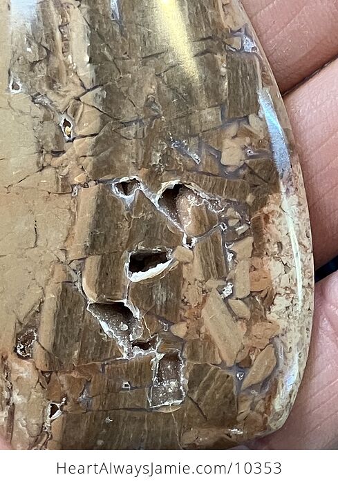 Natural Mexican Brecciated Jasper Druzy Stone Jewelry Crystal Pendant - #qJlQnjjiGKQ-2