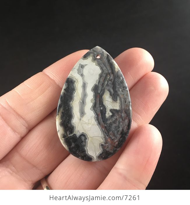 Natural Mexican Crazy Lace Agate Stone Jewelry Pendant - #CDoXbB6MVG8-5