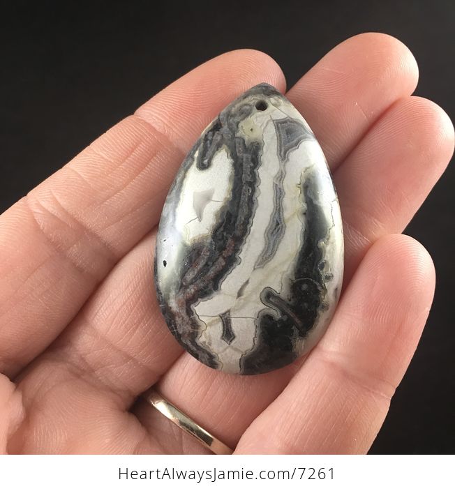 Natural Mexican Crazy Lace Agate Stone Jewelry Pendant - #CDoXbB6MVG8-1