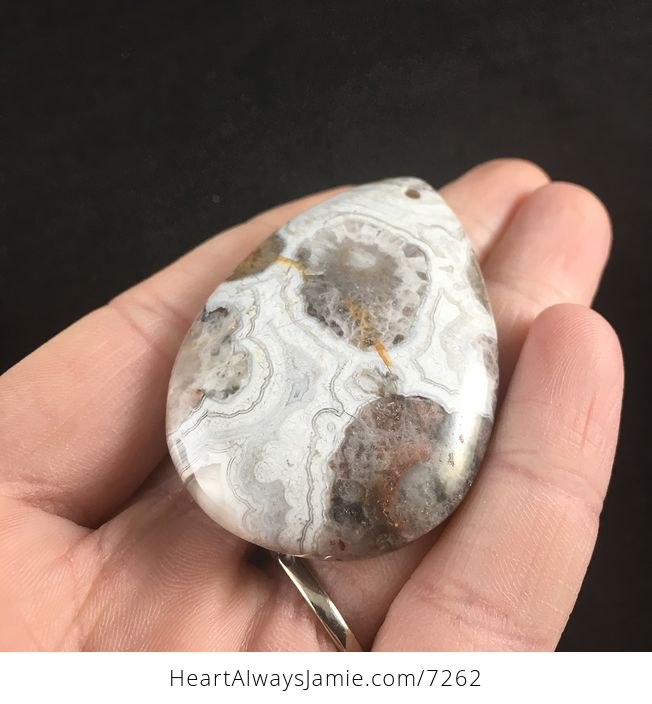 Natural Mexican Crazy Lace Agate Stone Jewelry Pendant - #Hwpx71Hhqjk-2