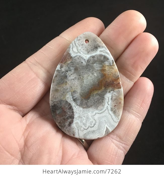 Natural Mexican Crazy Lace Agate Stone Jewelry Pendant - #Hwpx71Hhqjk-5