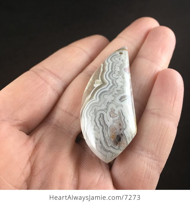 Natural Mexican Crazy Lace Agate Stone Jewelry Pendant - #zoVPpR6PPcg-2