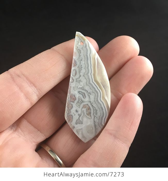 Natural Mexican Crazy Lace Agate Stone Jewelry Pendant - #zoVPpR6PPcg-5