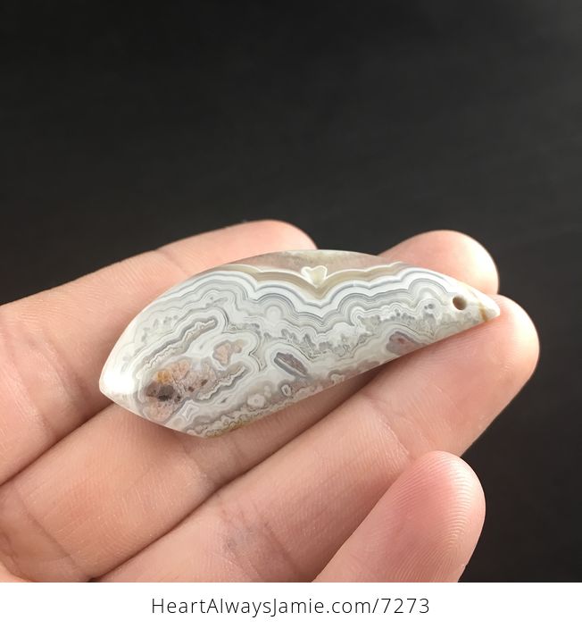 Natural Mexican Crazy Lace Agate Stone Jewelry Pendant - #zoVPpR6PPcg-3