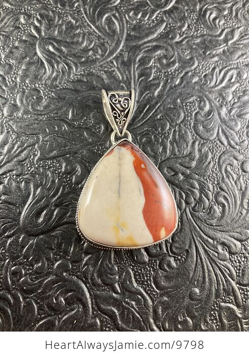 Natural Mookaite Crystal Stone Jewelry Pendant - #8dbnNgk21z8-1