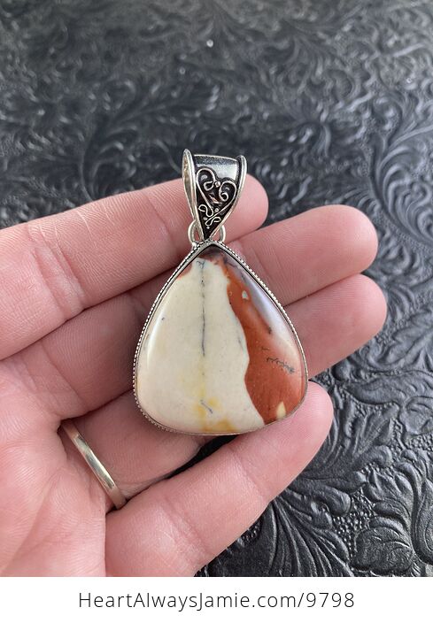 Natural Mookaite Crystal Stone Jewelry Pendant - #8dbnNgk21z8-2