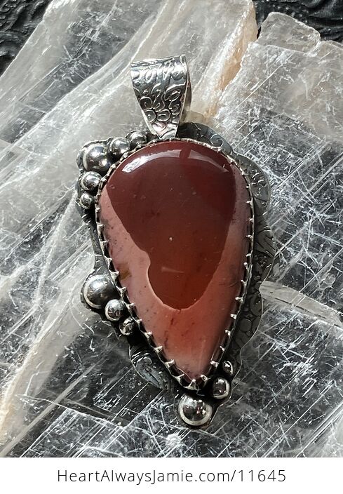 Natural Mookaite Crystal Stone Jewelry Pendant - #NCddNKk2gIc-1