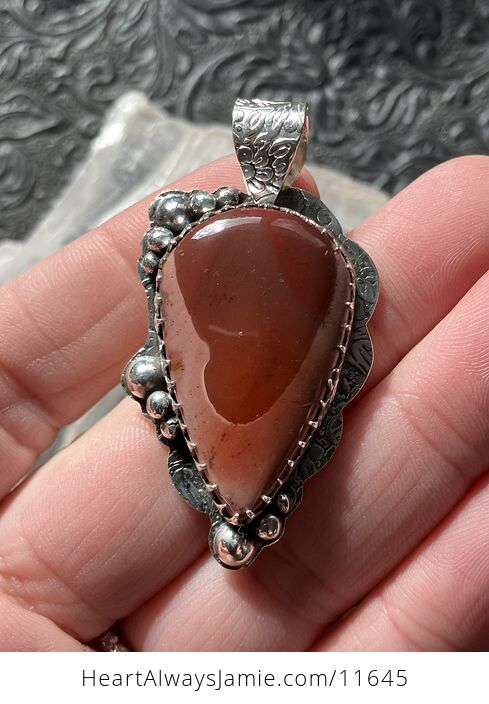 Natural Mookaite Crystal Stone Jewelry Pendant - #NCddNKk2gIc-2