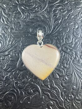 Natural Mookaite Heart Crystal Stone Jewelry Pendant #RwaNFtApJRU