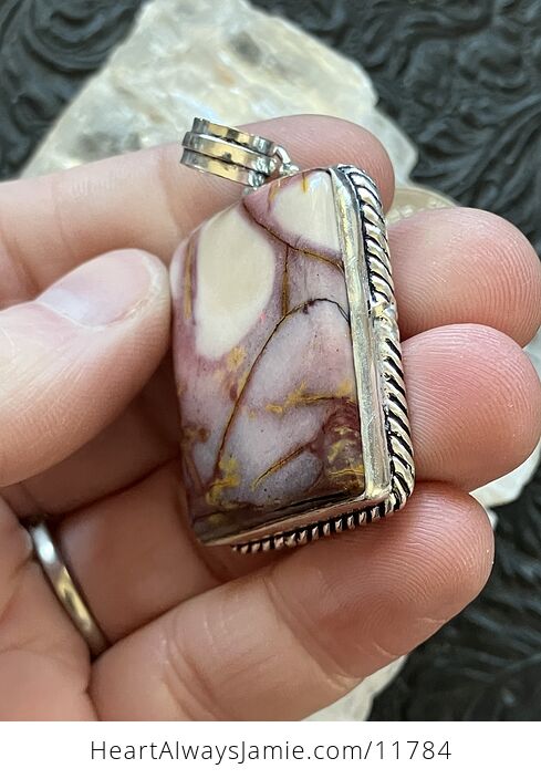 Natural Mookaite Jasper Crystal Stone Jewelry Pendant - #sp1xjhfMtFQ-4