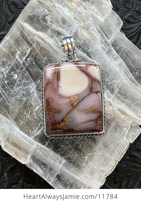 Natural Mookaite Jasper Crystal Stone Jewelry Pendant - #sp1xjhfMtFQ-6