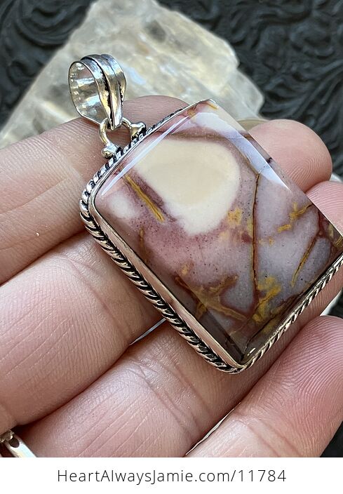 Natural Mookaite Jasper Crystal Stone Jewelry Pendant - #sp1xjhfMtFQ-3
