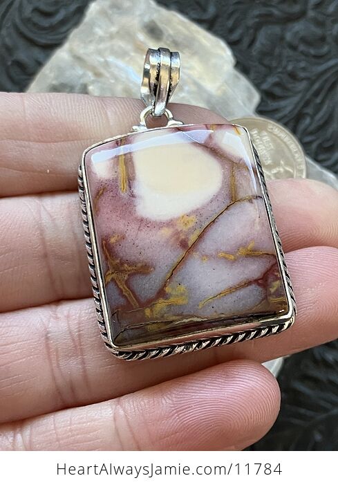Natural Mookaite Jasper Crystal Stone Jewelry Pendant - #sp1xjhfMtFQ-2