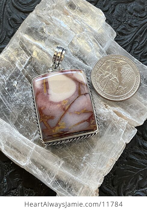 Natural Mookaite Jasper Crystal Stone Jewelry Pendant - #sp1xjhfMtFQ-7
