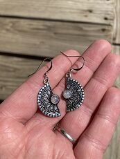 Natural Moonstone Crystal Stone Jewelry Earrings #DnadDPRA9eI