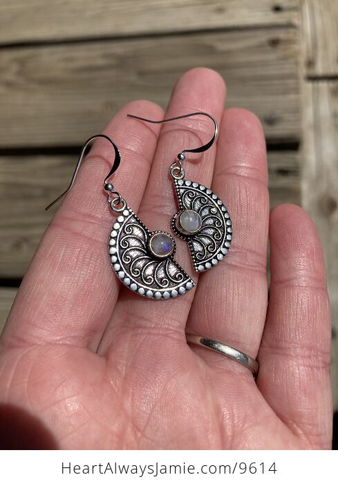 Natural Moonstone Crystal Stone Jewelry Earrings - #DnadDPRA9eI-2