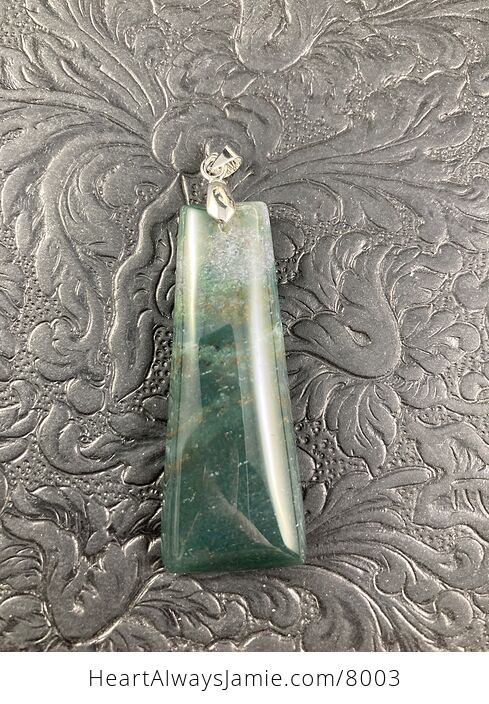 Natural Moss Agate Stone Jewelry Pendant - #xCU61XbKUHY-4