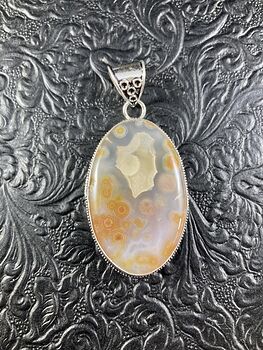 Natural Ocean Jasper Crystal Stone Jewelry Pendant #5jVfsoBZArA