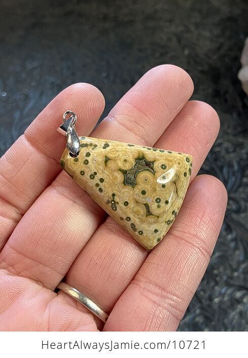Natural Ocean Jasper Stone Jewelry Pendant - #VY8pJwZE5AE-4