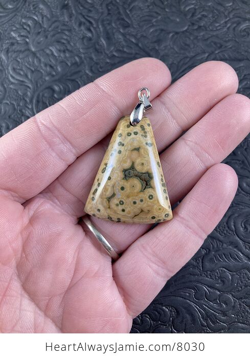 Natural Ocean Jasper Stone Jewelry Pendant - #xg8GXPjcOHQ-6