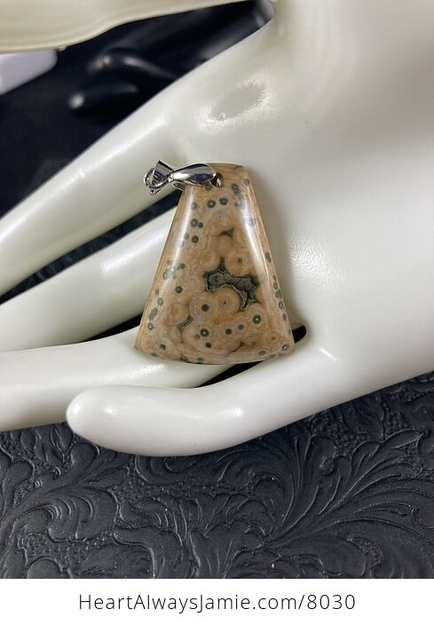 Natural Ocean Jasper Stone Jewelry Pendant - #xg8GXPjcOHQ-2