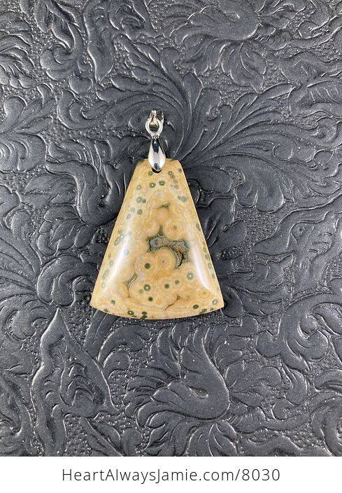 Natural Ocean Jasper Stone Jewelry Pendant - #xg8GXPjcOHQ-4