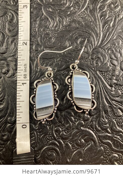 Natural Oregon Owyhee Blue Opal Crystal Stone Jewelry Earrings - #q9IyrudjMX8-6