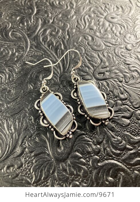 Natural Oregon Owyhee Blue Opal Crystal Stone Jewelry Earrings - #q9IyrudjMX8-5