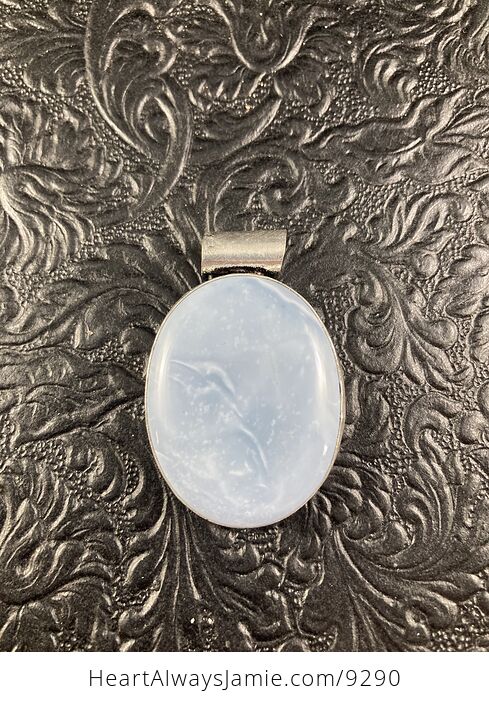Natural Oregon Owyhee Blue Opal Crystal Stone Jewelry Pendant - #xwLw6L6zGss-3