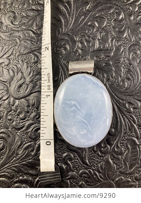 Natural Oregon Owyhee Blue Opal Crystal Stone Jewelry Pendant - #xwLw6L6zGss-4