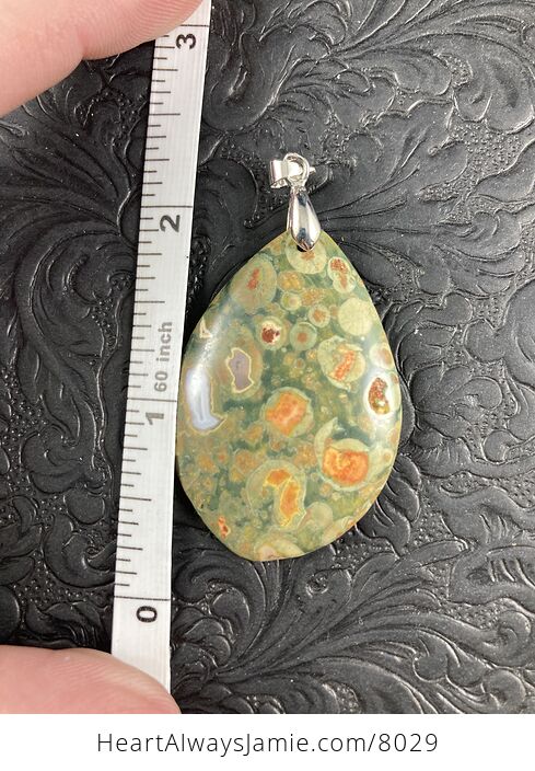 Natural Peacock Jasper Stone Jewelry Pendant - #YU1SIIrsiGc-5