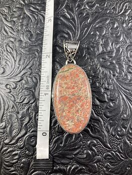 Natural Pink and Green Unakite Crystal Stone Jewelry Pendant #oSgiycHJ914