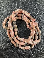 Natural Pink Rhodochrosite Beaded Tumble Gemstone Jewelry Bracelet #qlqODWMharQ