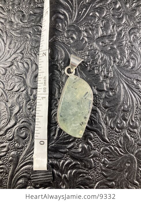 Natural Prehnite with Epidote Crystal Stone Jewelry Pendant - #G2vlFIcZug0-3